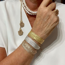 Magnifique bracelet orné de strass en cristal - Trior Bijoux Paris