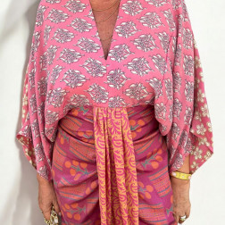 Robe Juno Dress Multi Rose - Maison Sissel Edelbo